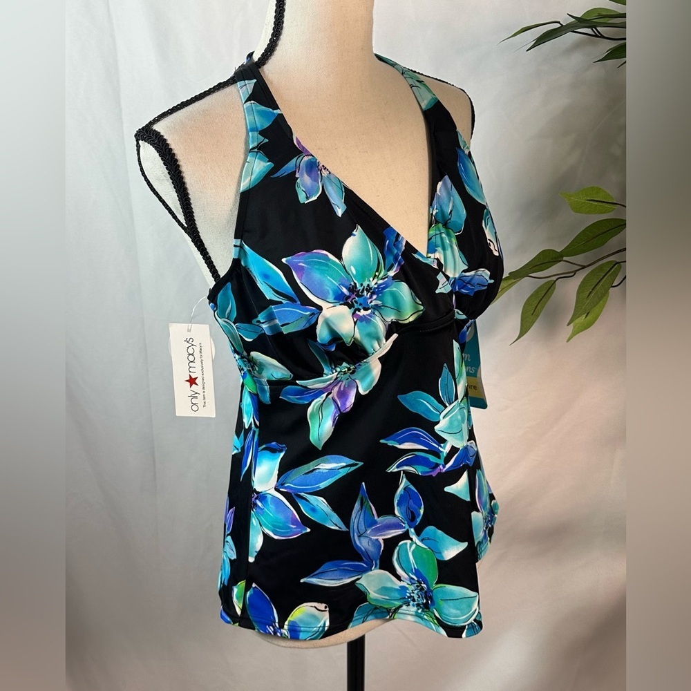 Caribbean Joe Blue One Piece Swimwear ๐ดโ๏ธ - Picture 10 of 13
